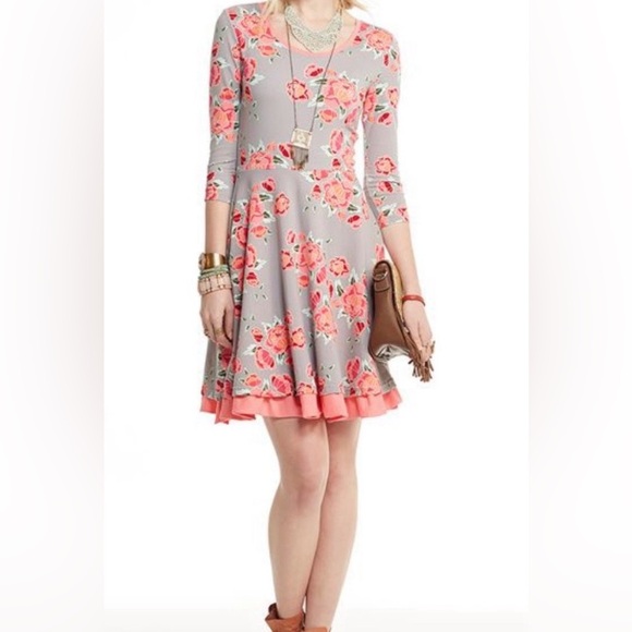 Matilda Jane, XL, rose print, fit and flare dress - Picture 2 of 13